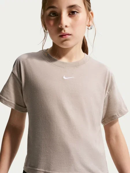 Nike tričko detské Sportswear Essential béžová