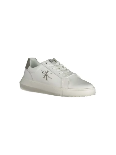 Trampki Calvin Klein Jeans skórzane chunky białe