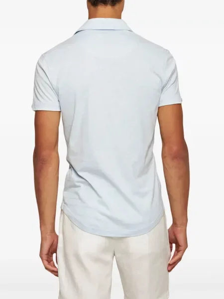 Tricou polo Orlebar Brown albastru