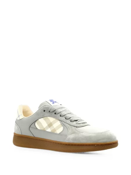 Szarvasbőr kockás sneaker Burberry szürke