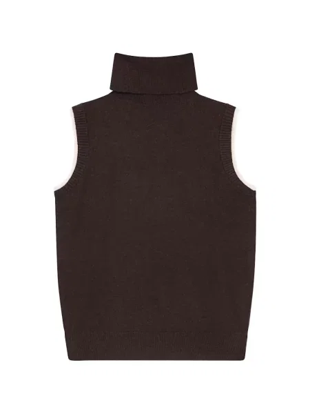 Pulover Armani Exchange fără mâneci maro