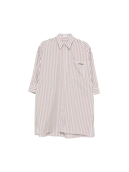 Koszula Brunello Cucinelli brązowa