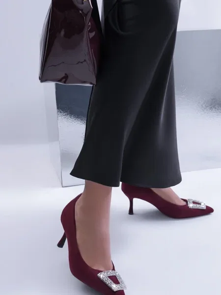 Pantofi cu Nezina bordo