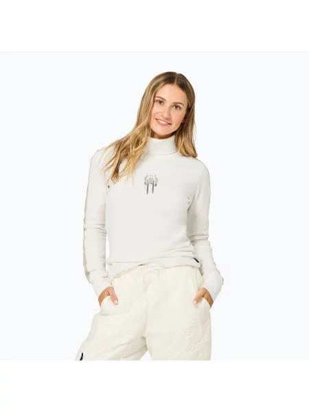 Pulover pentru femei Super.Natural Racing Team Roll Neck fresh white / w. pepper / various alb
