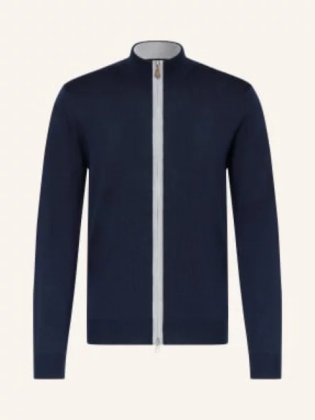 Stenströms Svetr Z Merino Vlny tmavě modrá šedá