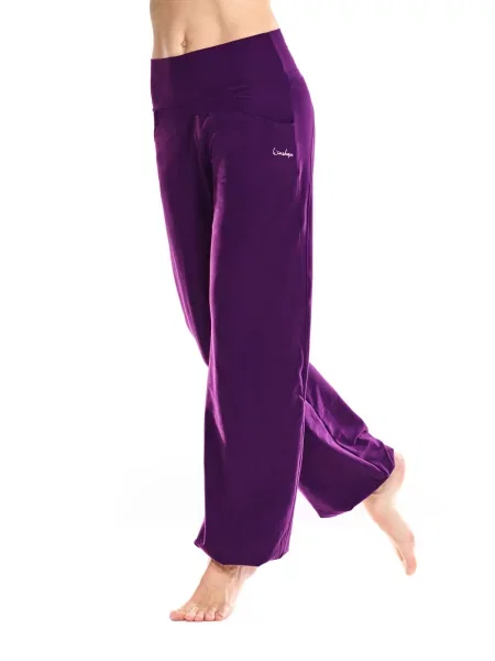Winshape Pantaloni sport mov prună
