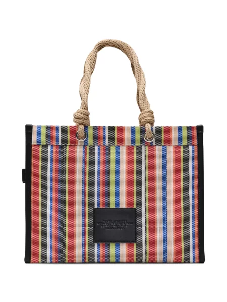 Geantă Marc Jacobs cu dungi plasă mari roșu