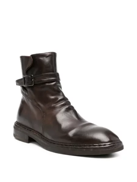 Botine Officine Creative cu cataramă maro