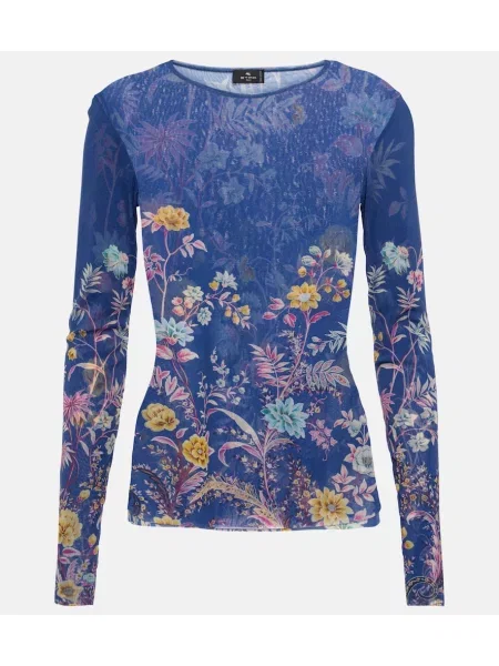 Top Etro albastru