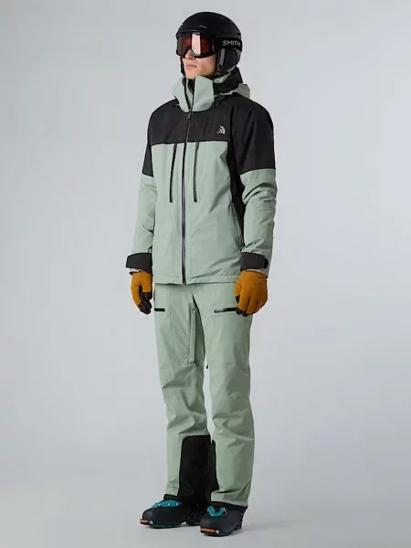 Аутдор та гірськолижні штани The North Face сіро-зелений поліестер/еластан зелені