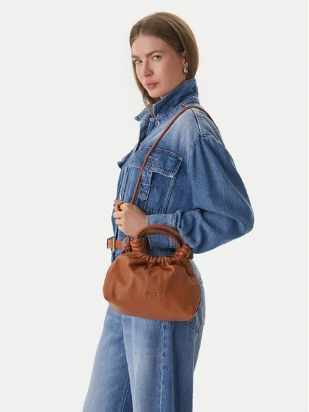 TOMMY HILFIGER Ručna torbica kestenjasto smeđa