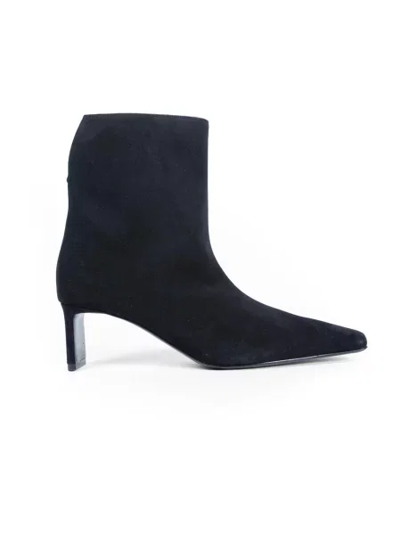 Buty do kostki Khaite skórzane czarne