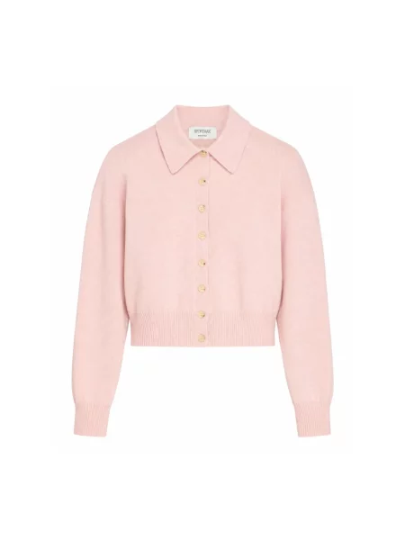 Kardigan Sportmax wełniany różowy