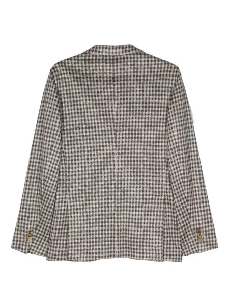 Lininis "houndstooth" rašto švarkas Boglioli