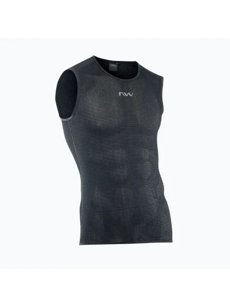 Tricou de ciclism Northwave Light fără mâneci pentru bărbați negru