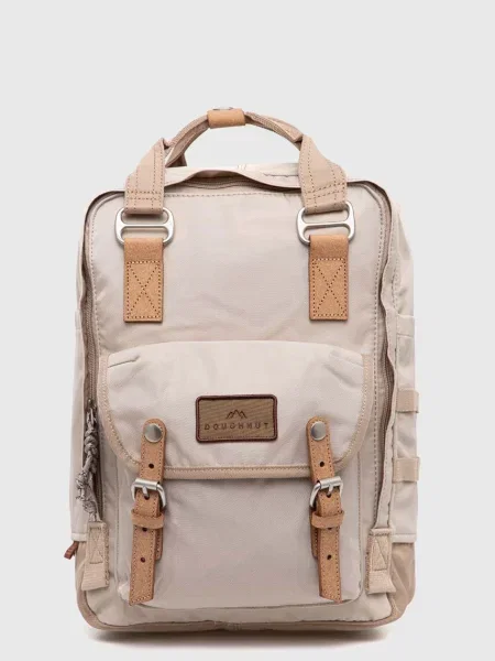 Doughnut plecak Macaroon duży wzorzysty beżowy