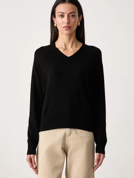 United Colors of Benetton pulover pentru femei cu lână negru