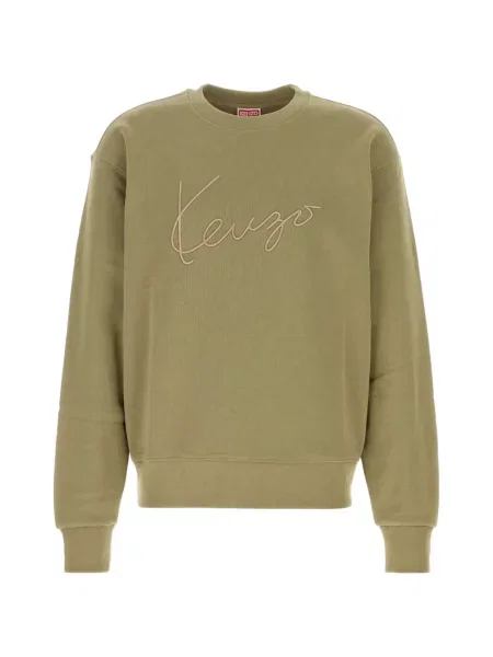 Hanorac Kenzo cu broderie verde
