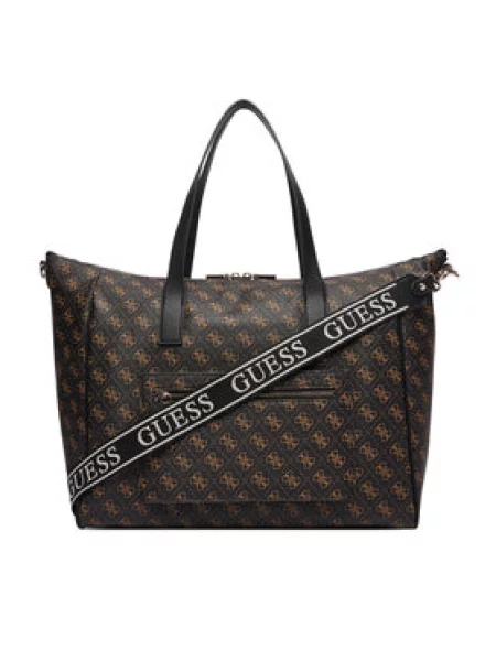 Guess Torbica Latona Crna smeđa