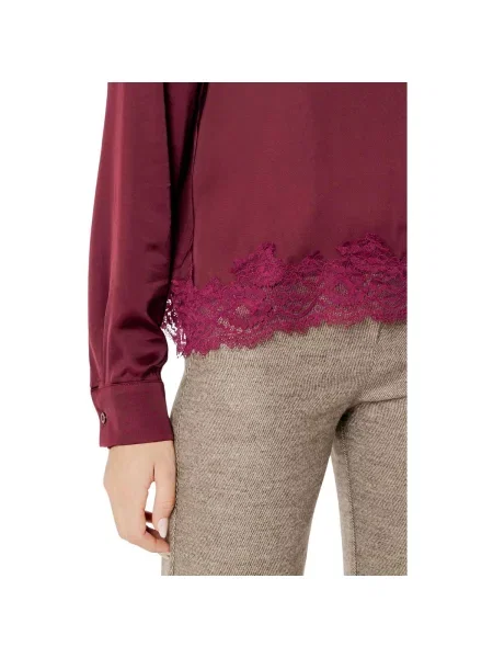 Satenska bluza I Am ljubičasta