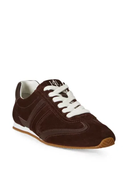 Sneakers Lauren Ralph Lauren σουέντ καφέ