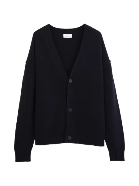 Cardigan Diana Studio tricotate cu decolteu în V albastru