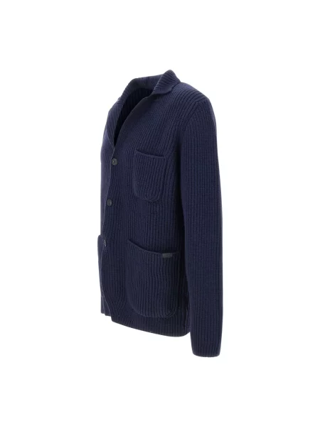 Sweter Fay wełniany niebieski