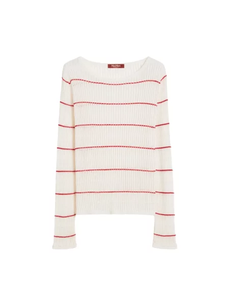 Sweter Max Mara Studio wełniany biały