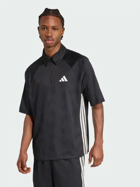 Поло Adidas черное