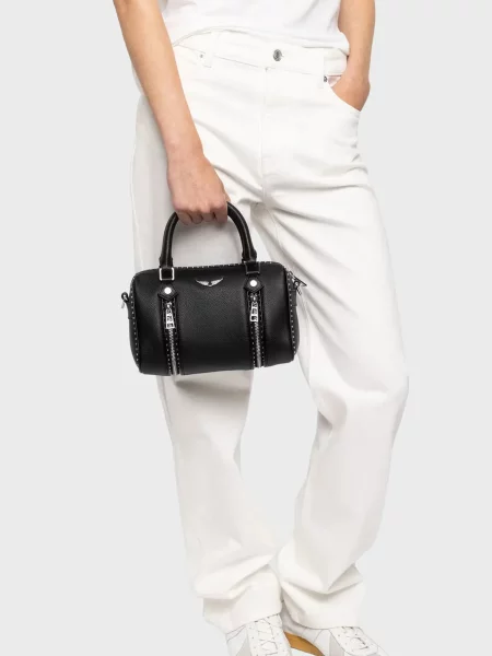 Шкіряна сумка Zadig&voltaire чорна