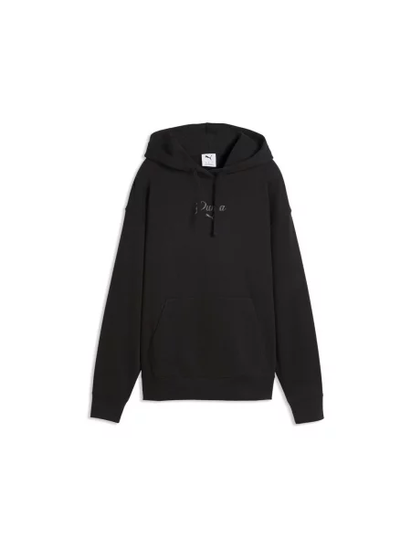 Bluză Puma cu glugă negru