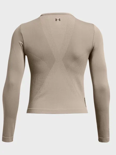 Бесшовный лонгслив Under Armour коричневый