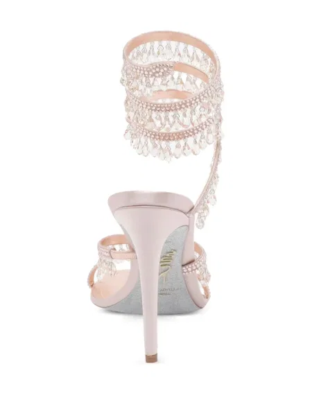 Сандали René Caovilla с кристали розово