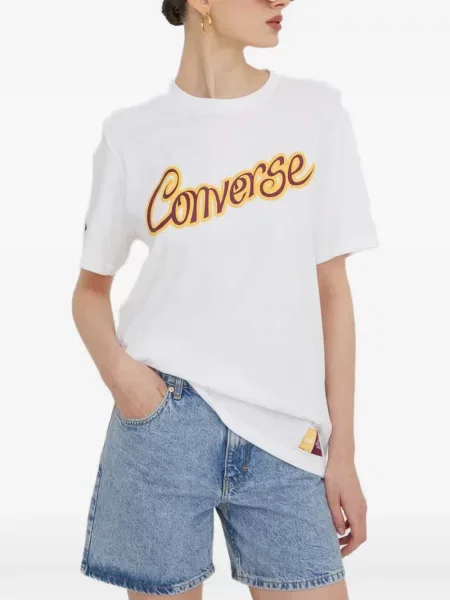 Decupat hanorac cu fermoar Converse clasic cu tepi albastru