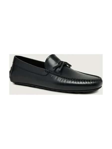 BOSS mocasini de piele Noel negru