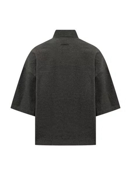 Krótka koszulka polo Fear Of God szara