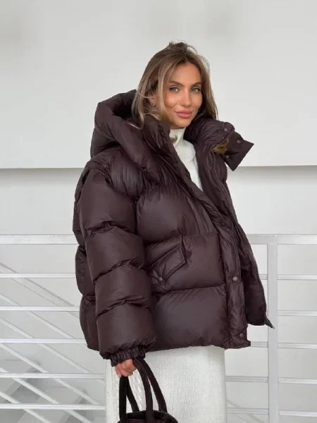 Зимова куртка Milirud темно-коричневий нейлон/поліестер коричнева