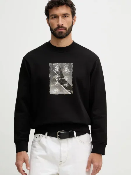 Armani Exchange hanorac de negru