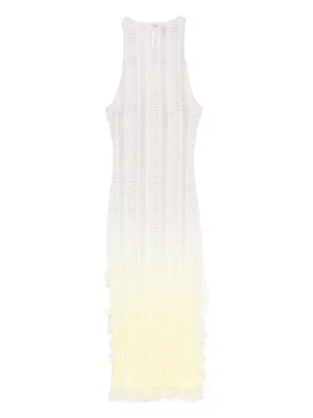 Rochie midi Roberta Einer până la genunchi de costum galben
