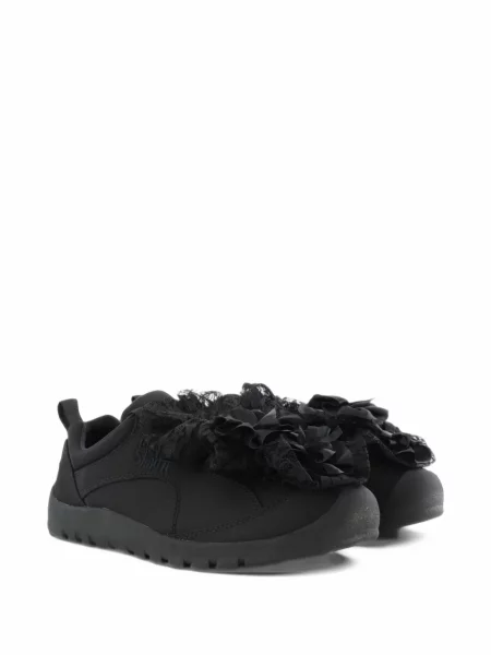 Sneakerși Keen Footwear cu volane din dantelă negru