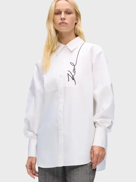 Сорочка Karl Lagerfeld біла