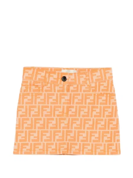 Dětské sukně Fendi oranžové