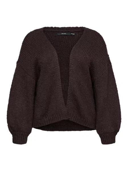 Vero Moda Curve Geacă tricotată VMCMaybe ciocolatiu