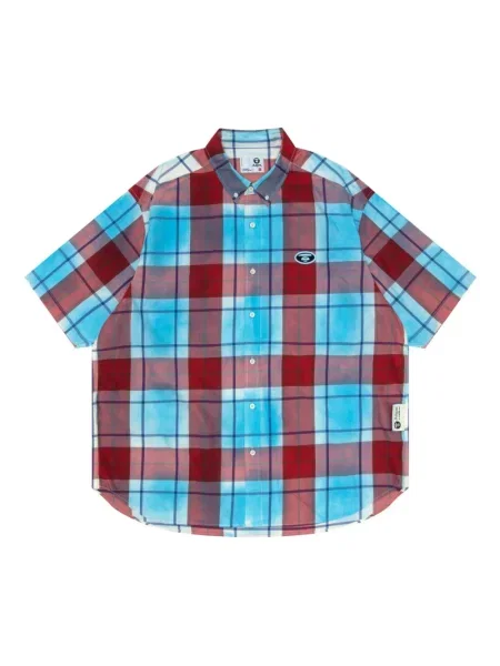 Kostkovaná košile Aape By *a Bathing Ape® červená