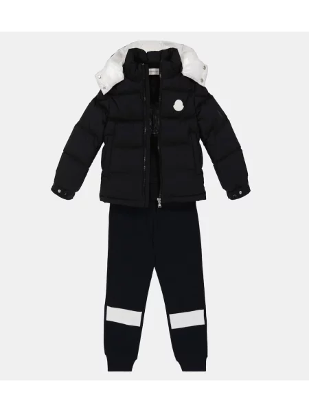 Πουπουλένιο μπουφάν Moncler Enfant μαύρο