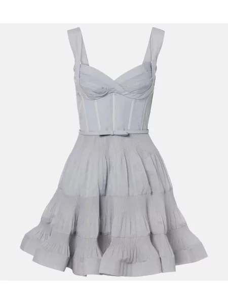 Rochie Zimmermann plisată de costum albastru