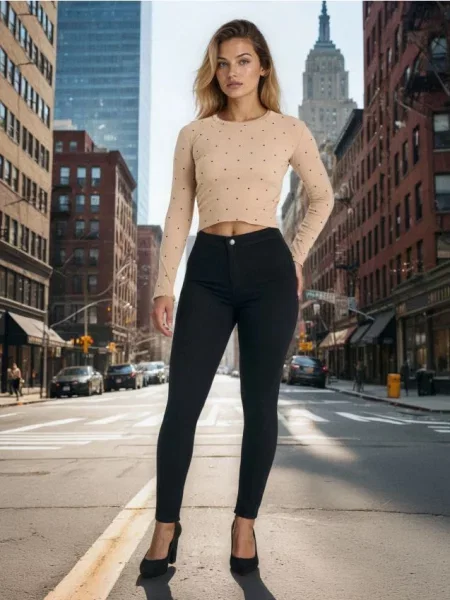 Джинси skinny чорний