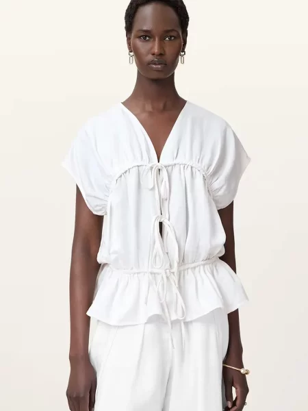 AllSaints bluză REMY alb