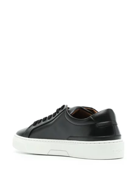 Δερμάτινα sneakers Boss μαύρο