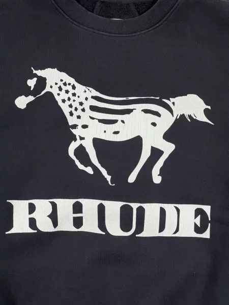 Hanorac crewneck Rhude negru